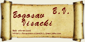 Bogosav Višacki vizit kartica